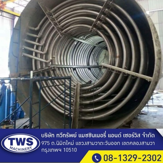 รับผลิตออกแบบถังอุตสาหกรรม - ทวีทรัพย์ แมชชินเนอรี่ แอนด์ เซอร์วิส - Reactor tank 60 Ton